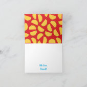 Cute Taco Kinderen 1st Birthday Party Mexicaanse F Kaart (Binnen)