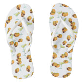 Cute Taco Margarita Pattern Mexican Food Teenslippers (Voetbed)