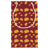 Cute Taco Pattern Name Gift Bag Klein Cadeauzakje (Achterkant)