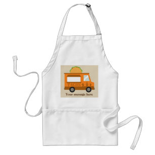 Cute Taco Vendors vrachtwagen voegt bericht apron  Standaard Schort