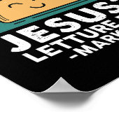 Cute Taco Wanna Taco Bout Jesus Funny Mexican Poster (Hoek)