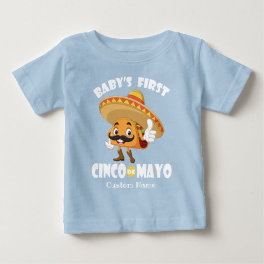 Cute Taco WHTXT Baby's First Cinco de Mayo (Voorkant)