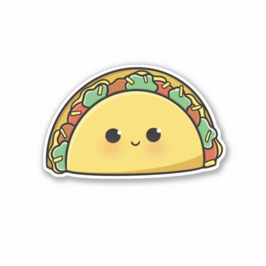 Cute Tacos Stickers (Voorkant)