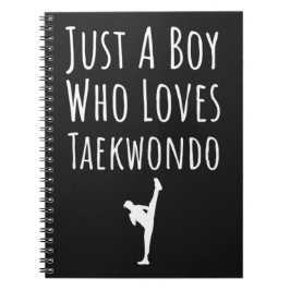 Cute Taekwondo Gifts For Baby Boys Kids TKD Lover Notitieboek
