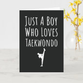 Cute Taekwondo Kaarten Voor Baby Jongens Kids TKD (Gele Bloem)