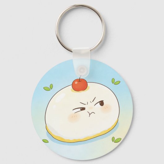 Cute Tamago Tofu Keychain (Voorkant)