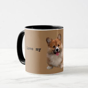 Cute Tan Welsh Corgi Mok