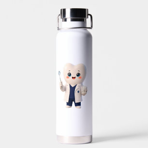 Cute Tandarts Tand Karakter Waterfles