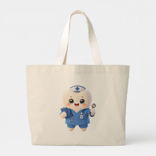 Cute Tandarts Verpleegster Boodschappentas Tanda Grote Tote Bag