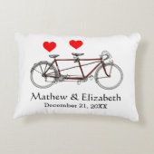  cute tandem - aangepaste bruiloft decoratief kussen (Achterkant)