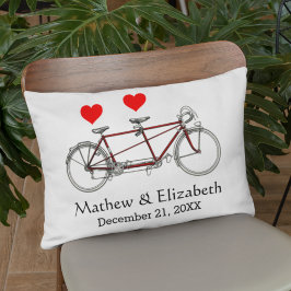 cute tandem - aangepaste bruiloft decoratief kussen