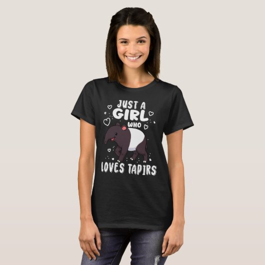 Cute Tapir Gift Women Tapir Gifts Girls Tapir T-shirt (Voorkant volledig)