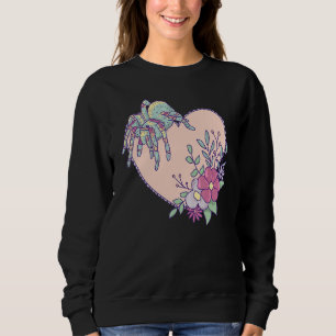 Cute Tarantula spider met hart en bloemen Trui