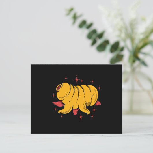 Cute tardigrade briefkaart (Staand voorkant)