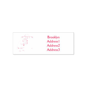 Cute Tarsier met paraplu cartoon illustratie Zelfinktende Stempel