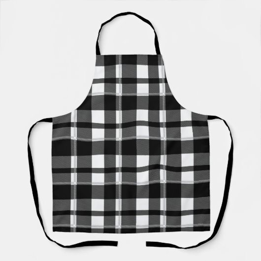 Cute Tartan Black White Pset Scottish Trendy Schort (Voorkant)