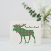 Cute Tartan Game Newfoundland briefkaart (Staand voorkant)