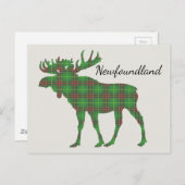 Cute Tartan Game Newfoundland briefkaart (Voorkant / Achterkant)