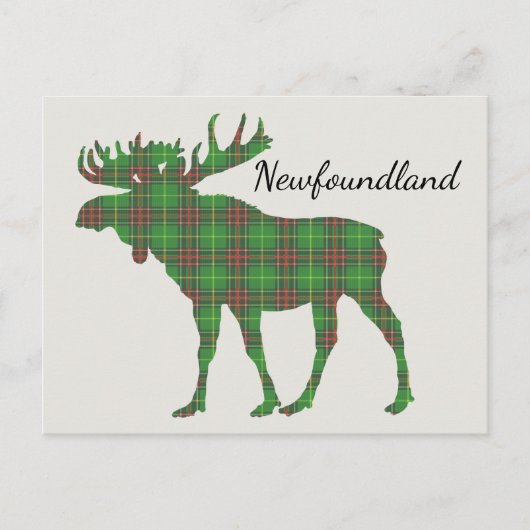 Cute Tartan Game Newfoundland briefkaart (Voorkant)