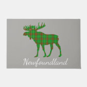 Cute Tartan moose    Newfoundlandwelkomstmat Deurmat (Voorkant)