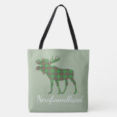 Cute Tartanmose    Newfoundlandtote bag Tote Bag (Voorkant)