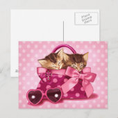 Cute-tassen Briefkaart (Voorkant / Achterkant)