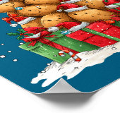 Cute Tato Le Christmas Tree Xmas Hat Long Sleeve  Poster (Hoek)