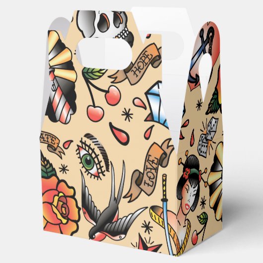 Cute tattoo lovers tik bedankdoosjes (Geopend)