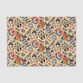 Cute tattoo lovers tik tissuepapier