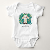 Cute Taurus Bull Waterverf Zodiac Romper (Voorkant)