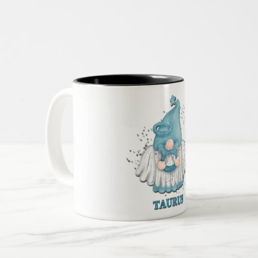 Cute Taurus Gnome Zodiac Sign Mok (Voorkant links)