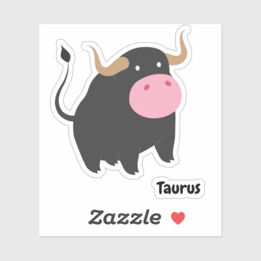 Cute Taurus Sticker (Vel)