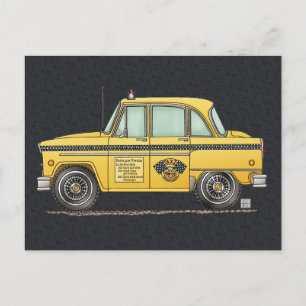 Cute Taxi Cab Briefkaart