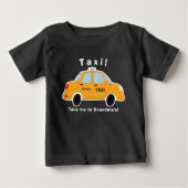 Cute Taxi Cab T-Shirt - Baby - Toddler - Kinder (Voorkant)