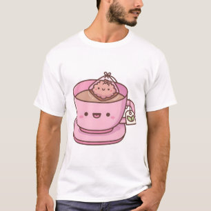 Cute Tea Bag en Teacup T-shirt