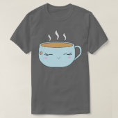 Cute Tea Cup Blue T-shirt (Design voorkant)