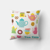 Cute Tea Party Pillow Kussen (Achterkant)