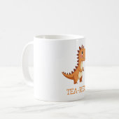 Cute Tea-Rex Dinosaur Koffiemok (Voorkant links)