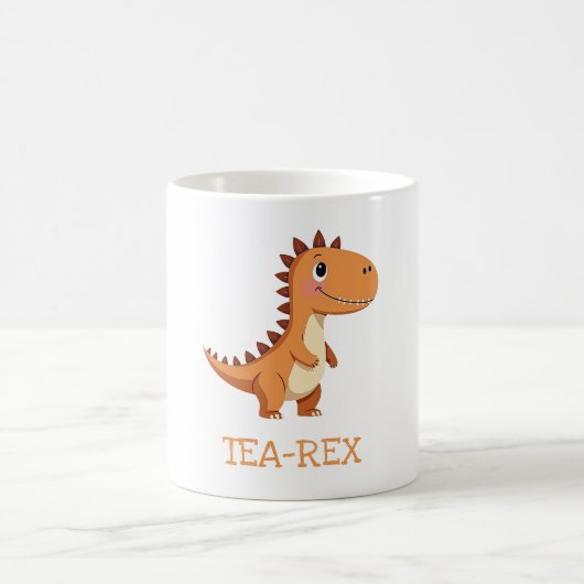 Cute Tea-Rex Dinosaur Koffiemok (Center)