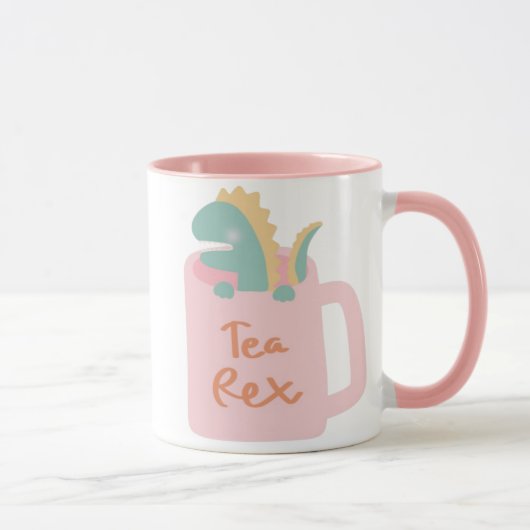 Cute Tea-Rex Dinosaur Mok (Rechts)