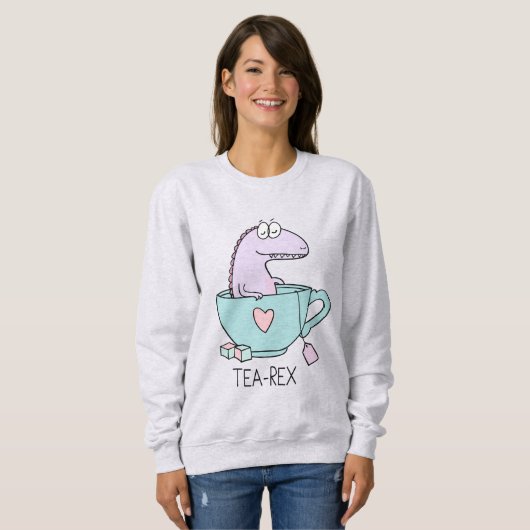 Cute Tea-Rex Sweatshirt (Voorkant volledig)