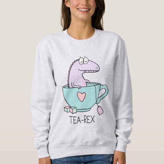 Cute Tea-Rex Sweatshirt (Voorkant)