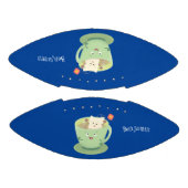 Cute teabag cup cartoon humor american football (Panelen)