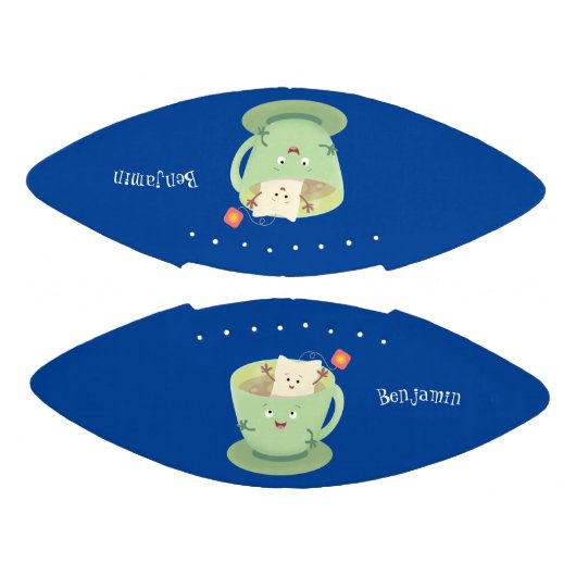 Cute teabag cup cartoon humor american football (Panelen)