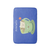 Cute teabag cup cartoon humor badmat (Voorkant Verticaal)