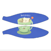 Cute teabag cup cartoon humor basketbal (Panelen)