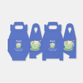 Cute teabag cup cartoon humor bedankdoosjes (Uitgevouwen)