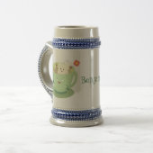Cute teabag cup cartoon humor bierpul (Voorkant links)