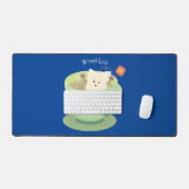 Cute teabag cup cartoon humor bureaumat (Keyboard & Muis)