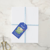 Cute teabag cup cartoon humor cadeaulabel (Met Touw)